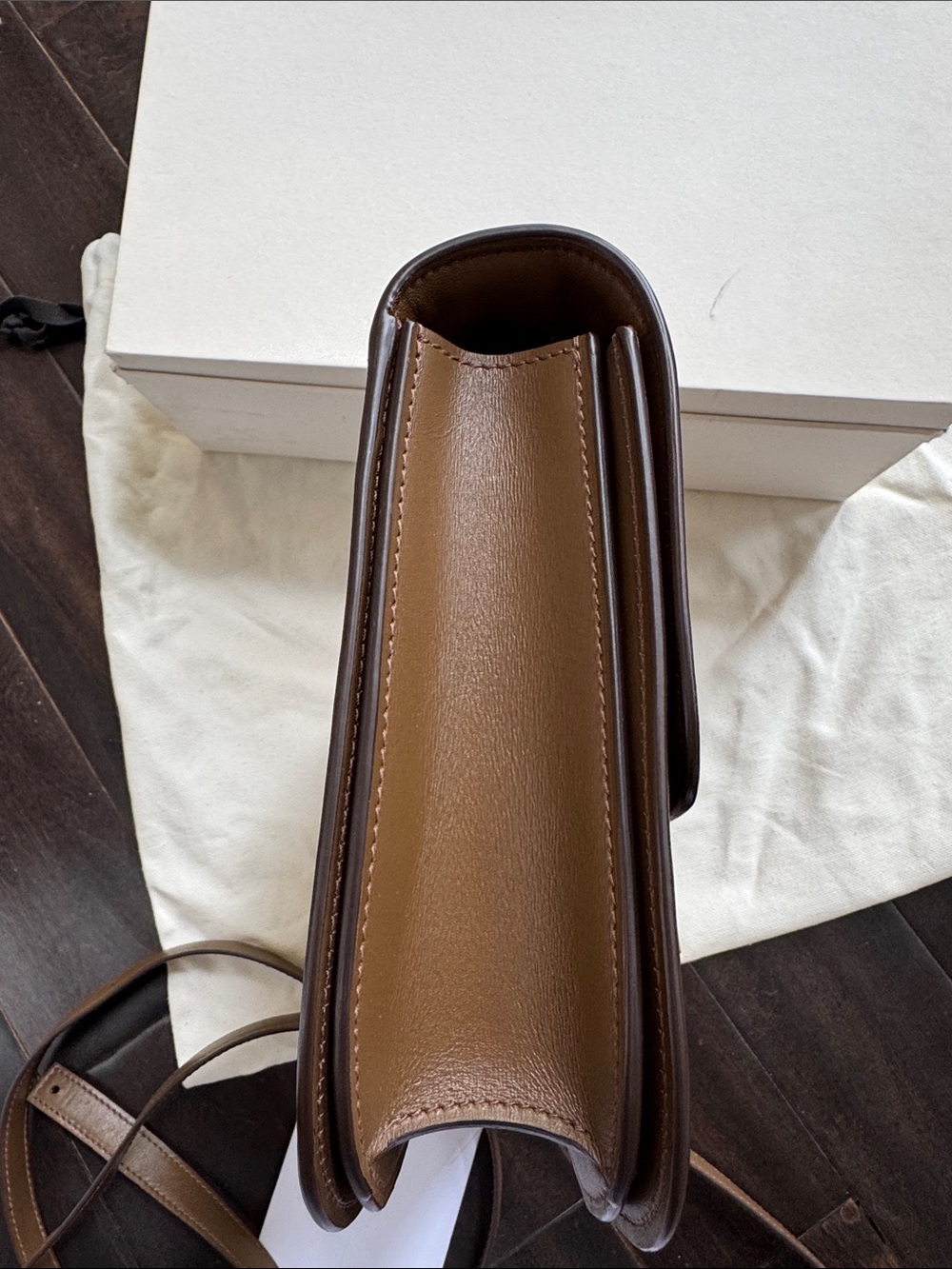 Celine Classic Box Medium Brown Gold Hardware Phoebe Era Full Set - Picture 9 of 17